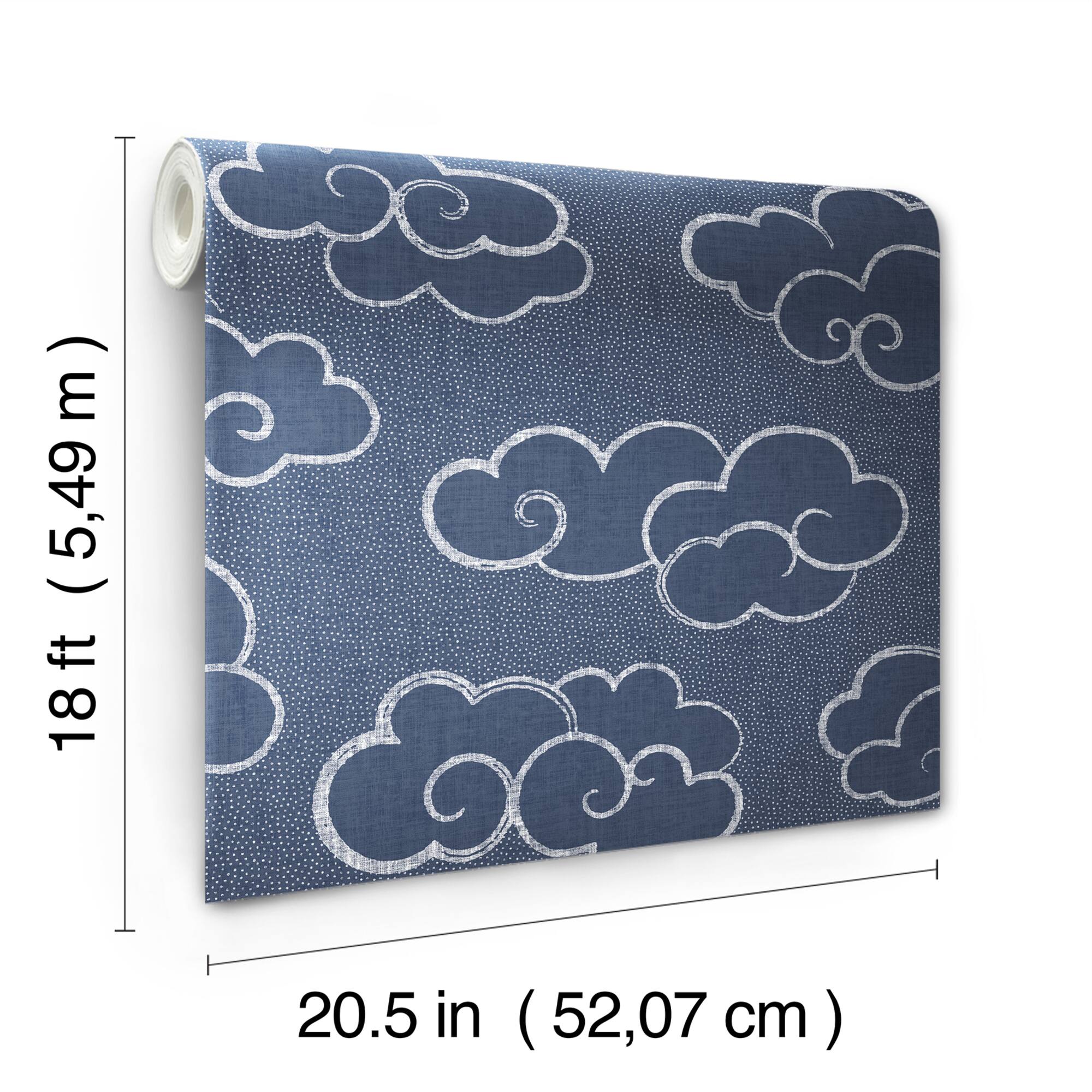 NuWallpaper Alto Navy Peel & Stick Wallpaper